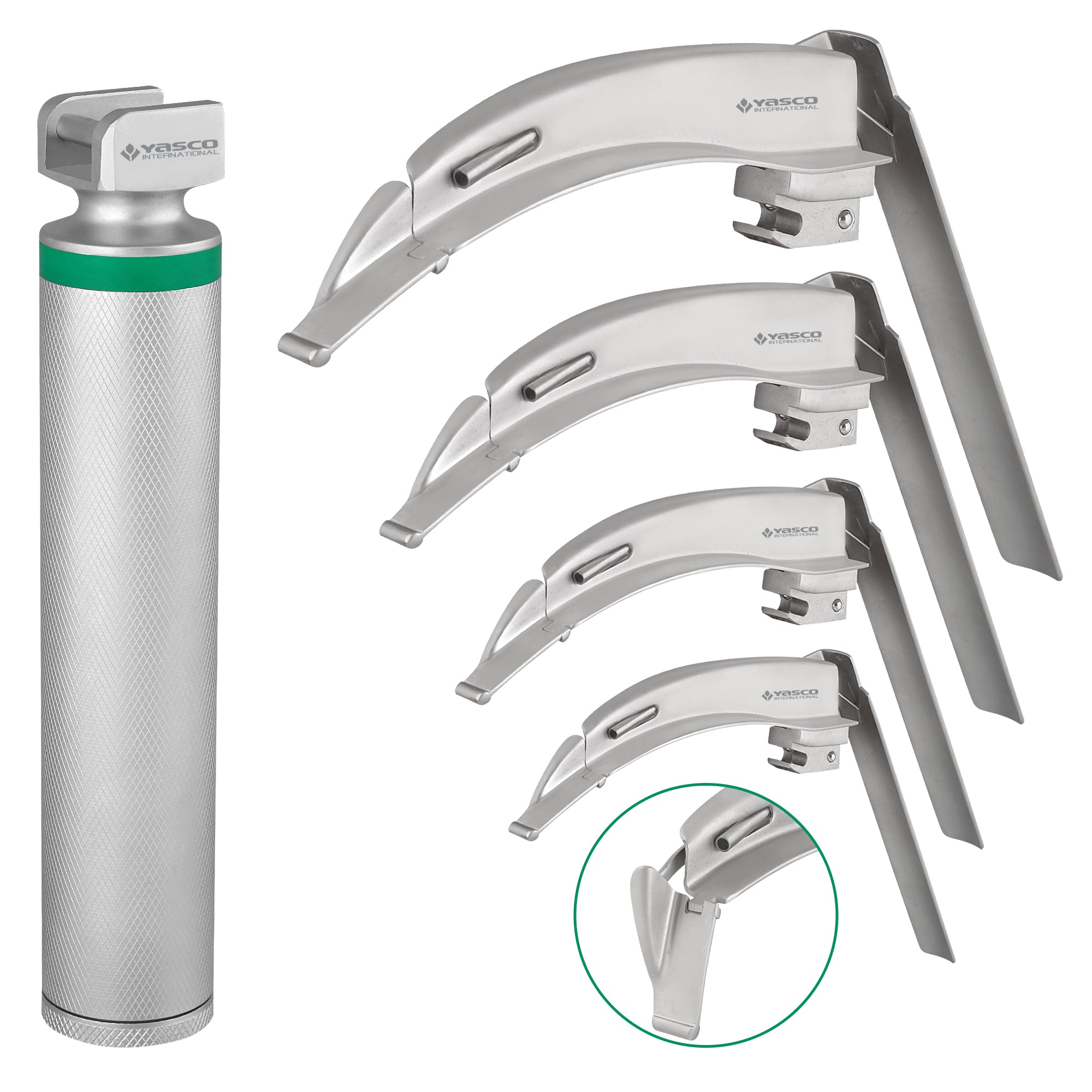 Fiber Optic (F.O) Laryngoscope Set, Flexible Tip , McCoy Blade Main image