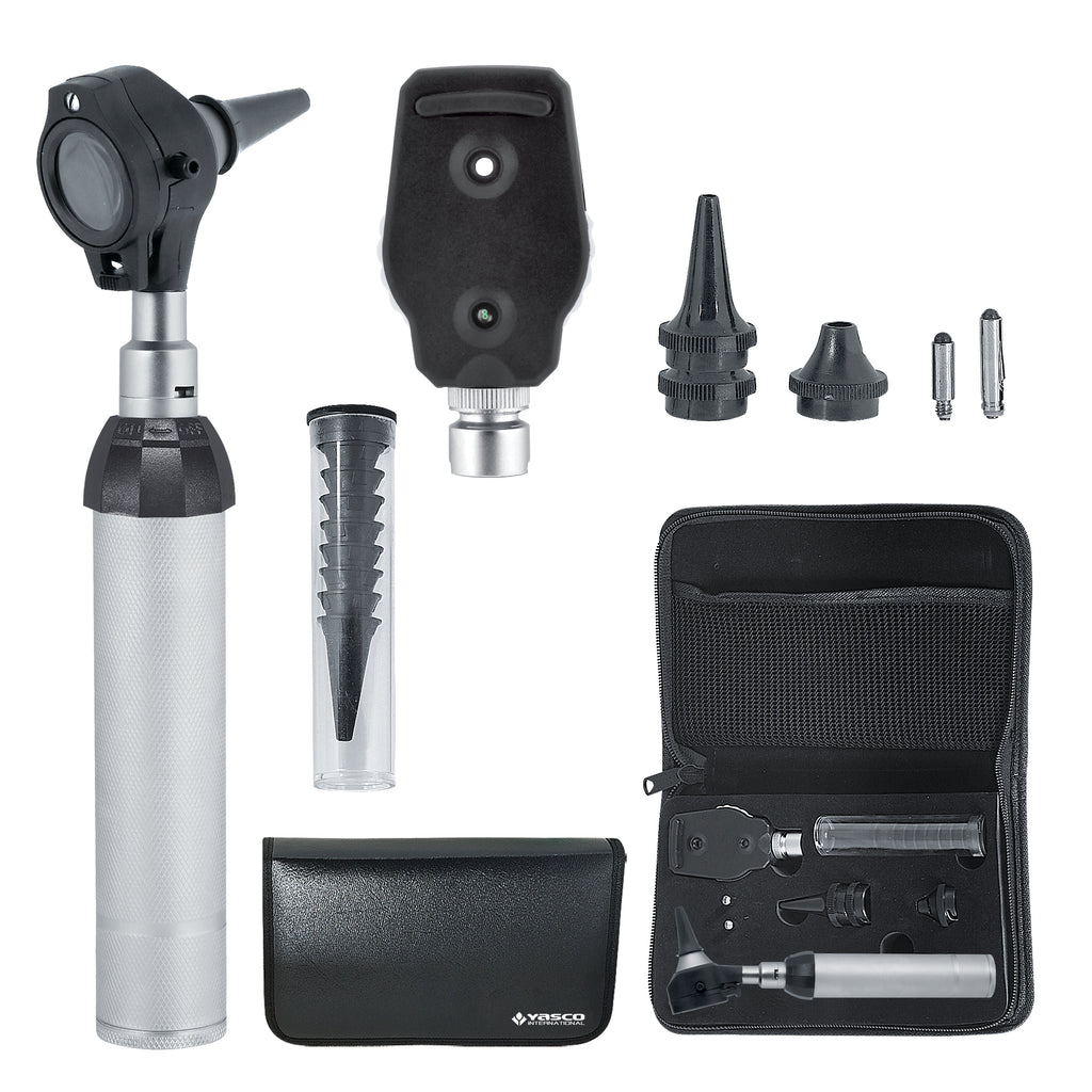 Ophthalmoscope & Otoscope Set - Black Head