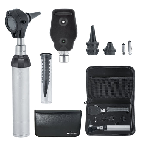 Ophthalmoscope & Otoscope Set - Black Head