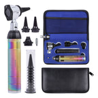 Brass Otoscope Set - Rainbow Finish Handle with Standard Finish Head