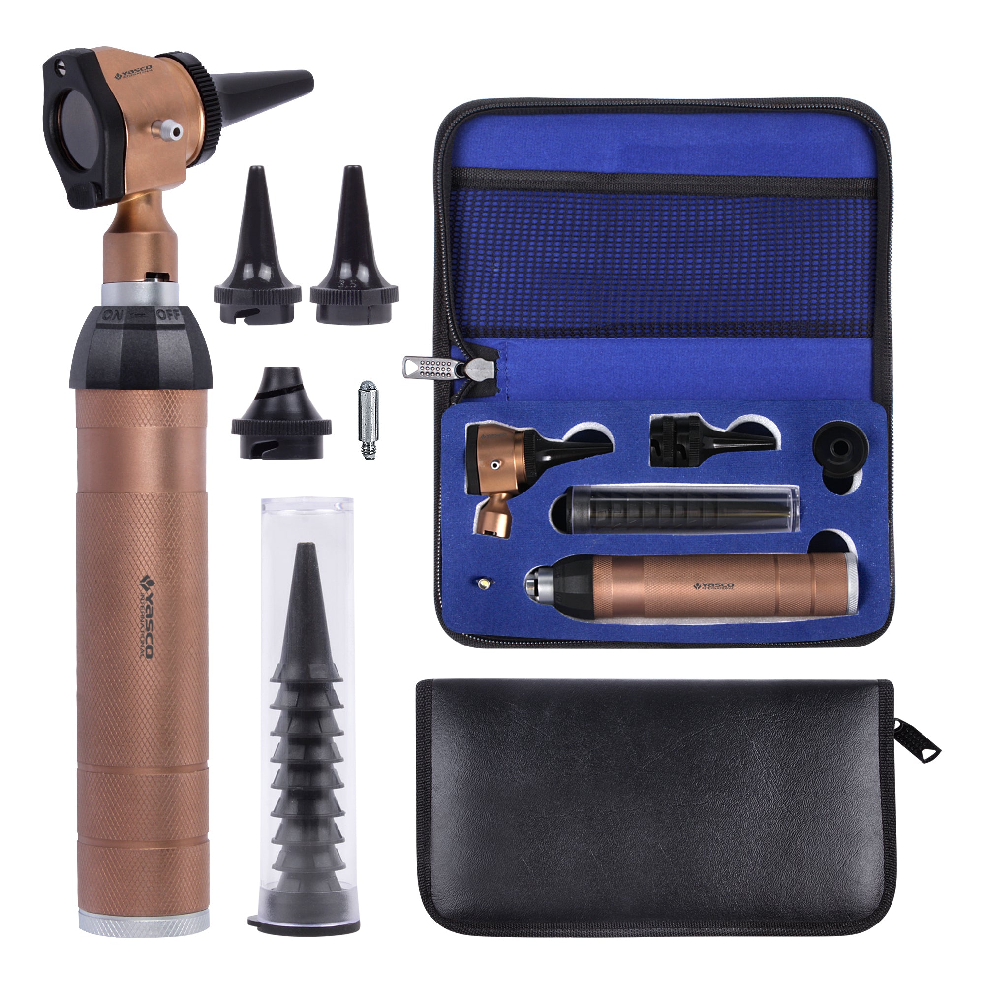 Brass Otoscope Set - Bronze Finish