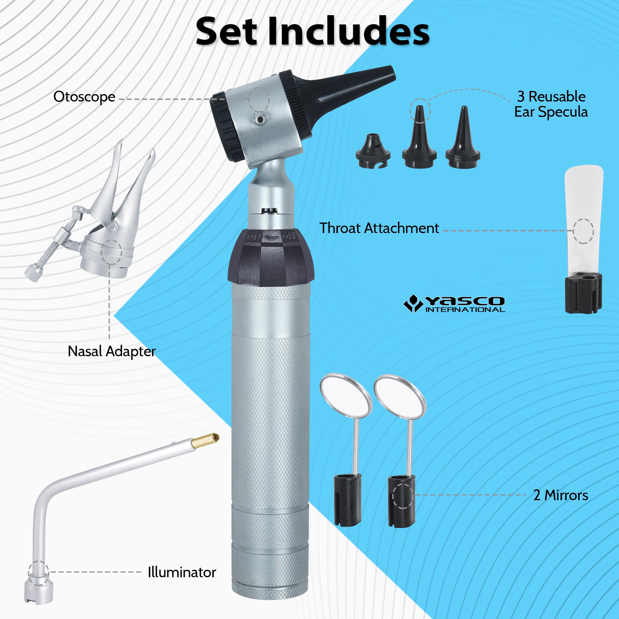 EENT Diagnostic Set - Full Featured 2.5V