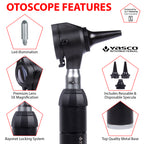 Brass Otoscope Set - All Black