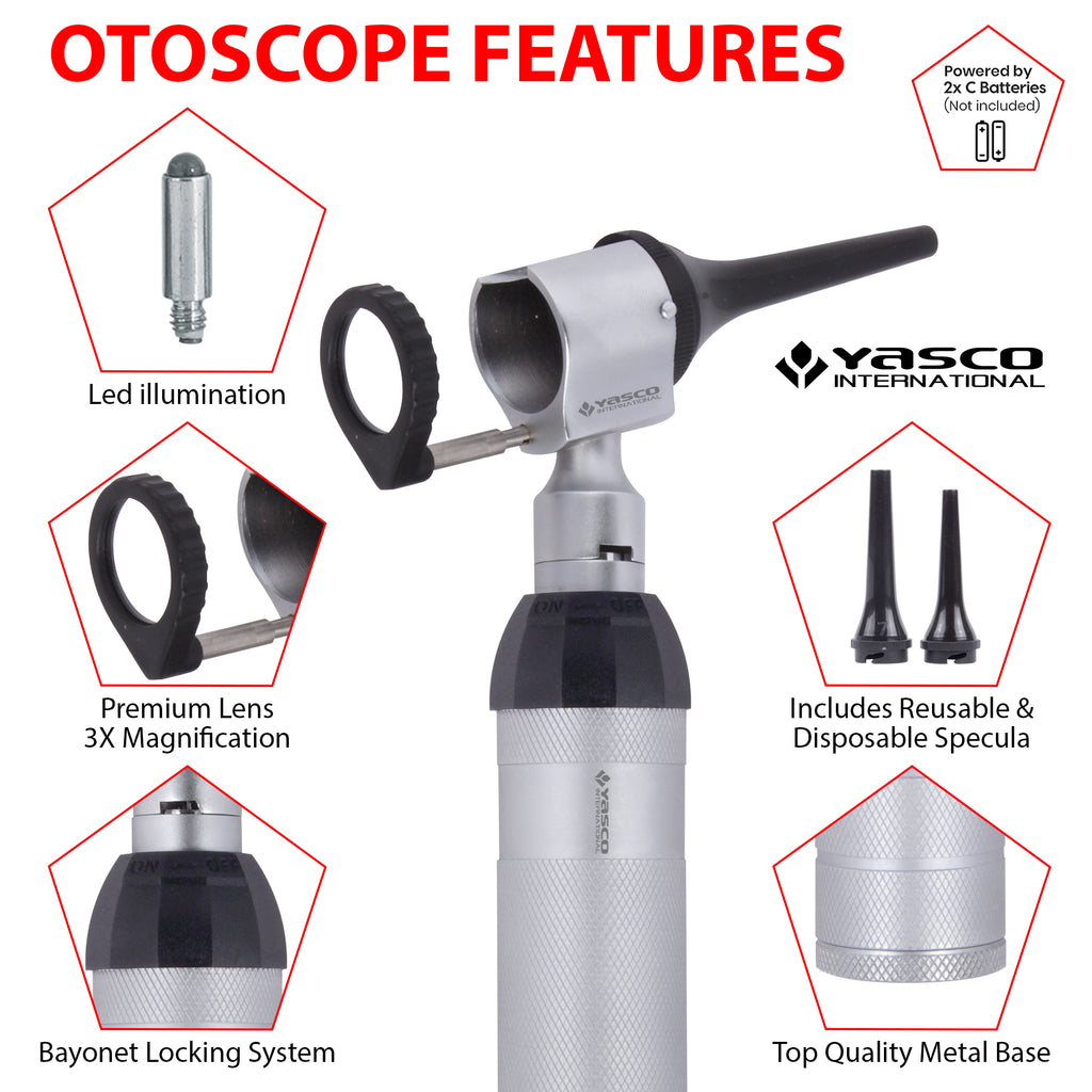 Veterinary Procedure Otoscope Set