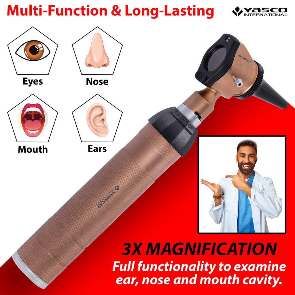 Brass Otoscope Set - Bronze Finish