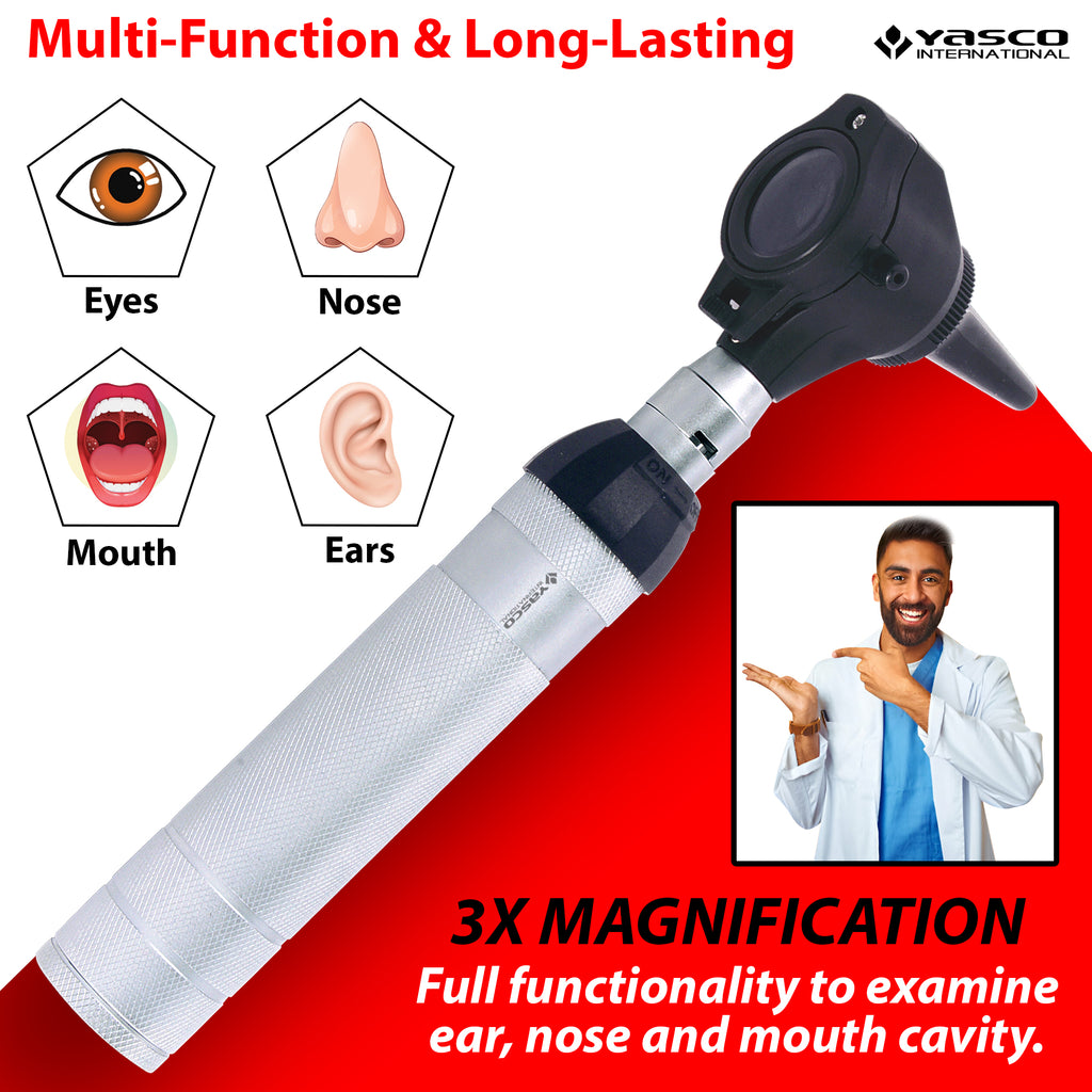 Conventional Otoscope Set - Full Black Head
