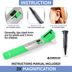 Fiber Optic Mini Otoscope Set - Green