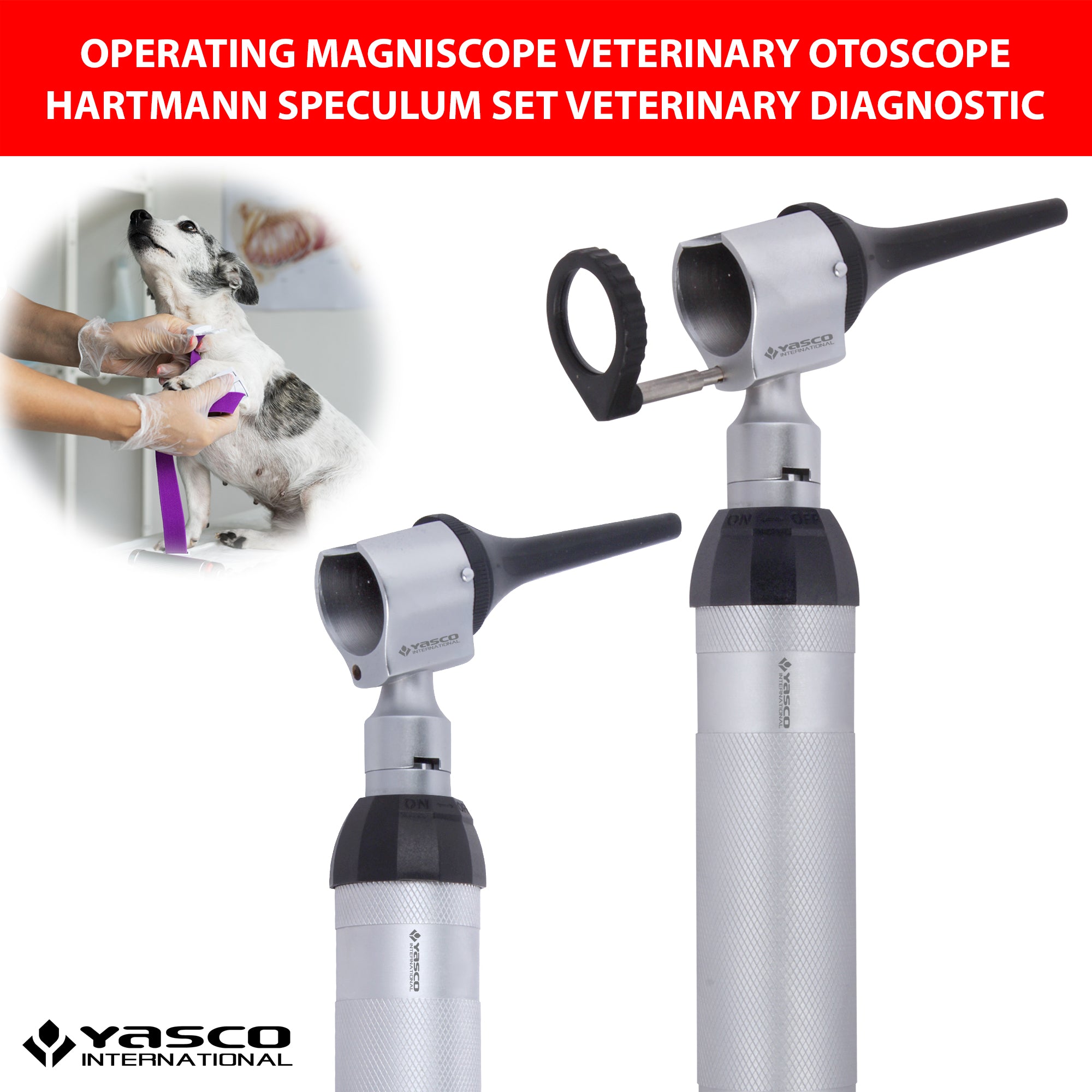 Veterinary Procedure Otoscope Set