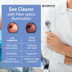 Fiber Optic Mini Otoscope Set - Gray