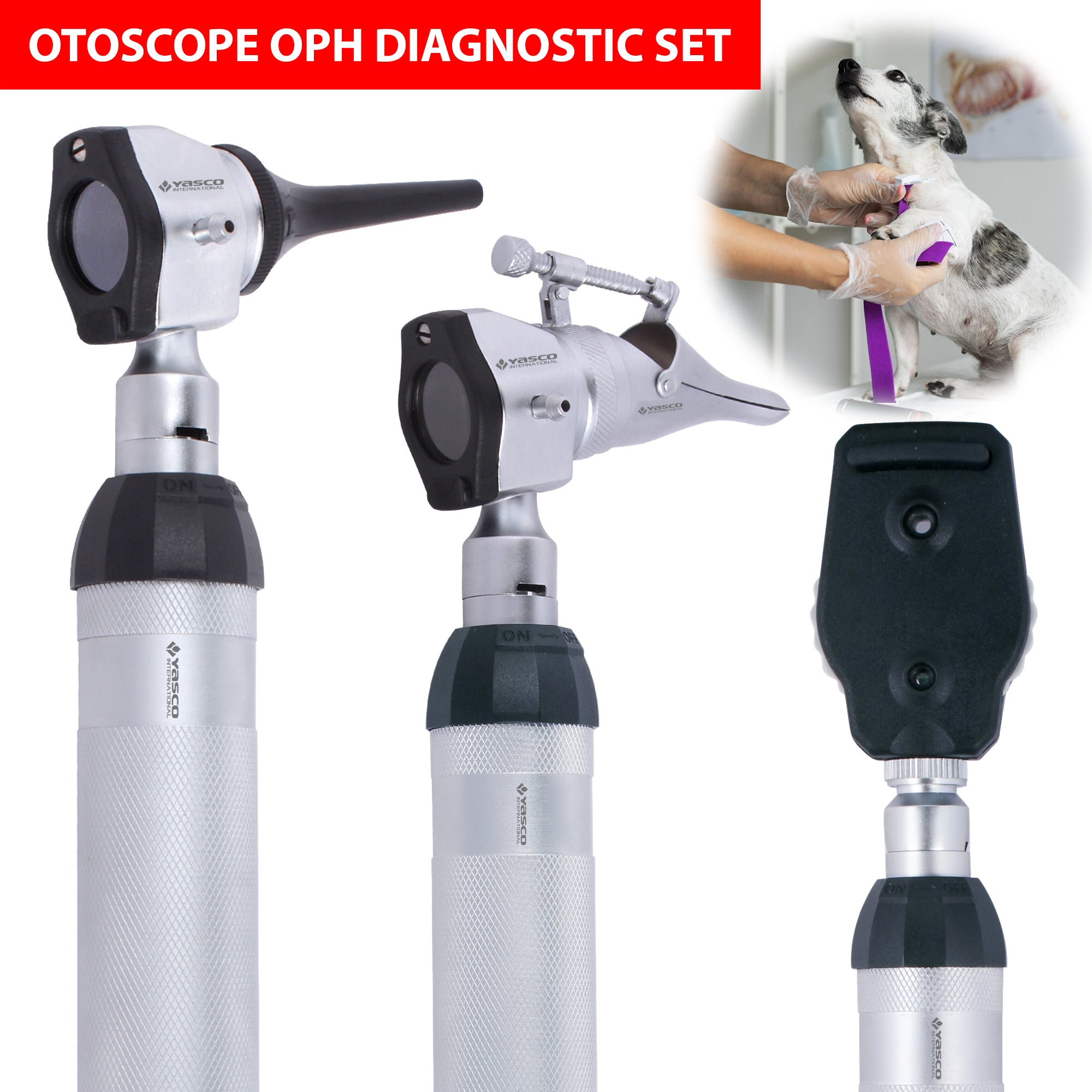 Veterinary Otoscope & Ophthalmoscope Diagnostic Set