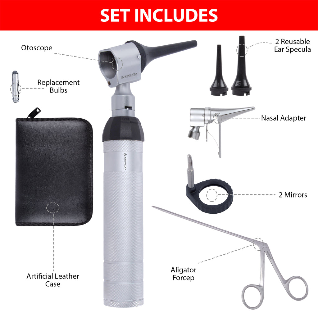 Veterinary Procedure Otoscope Set