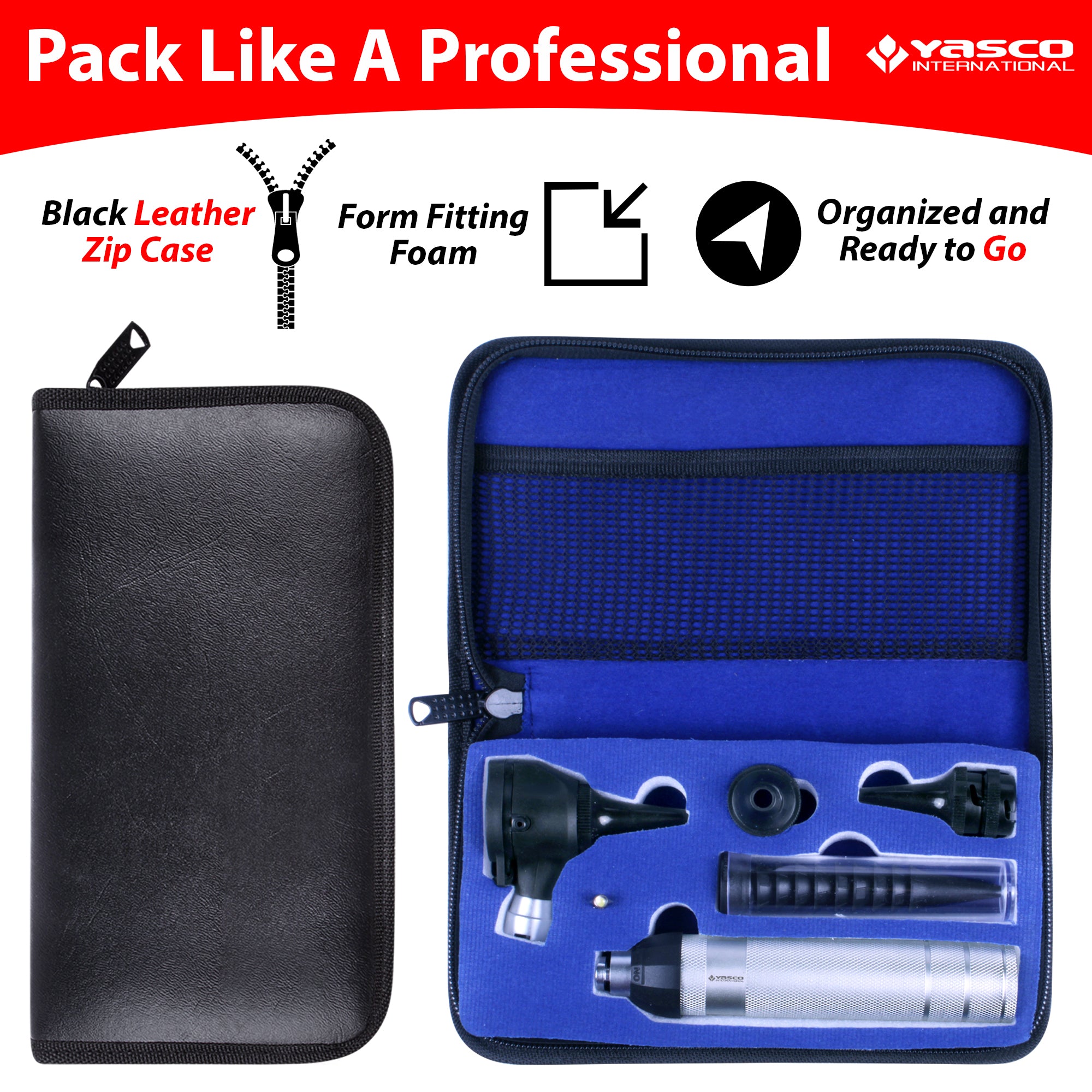 Conventional Otoscope Set - Full Black Head