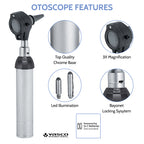 Ophthalmoscope & Otoscope Set - Black Head