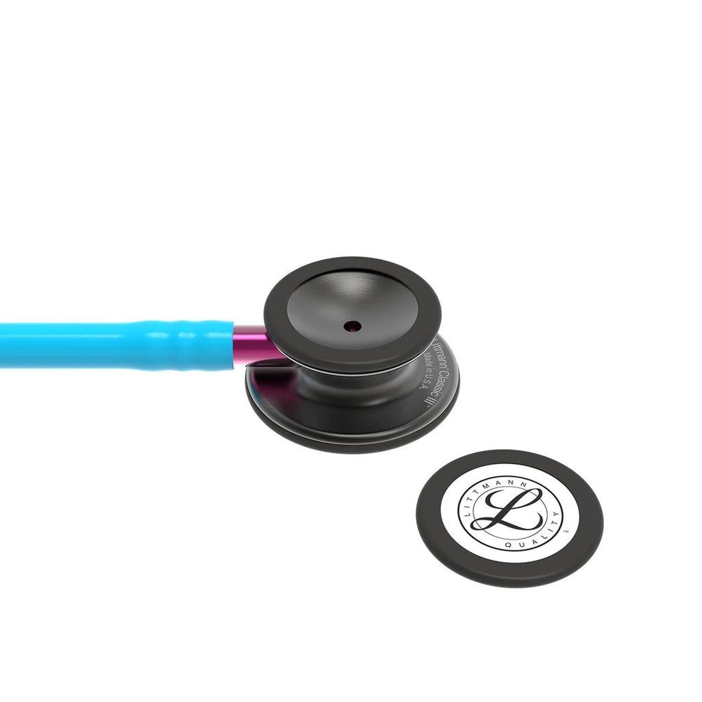 Littmann Classic III Monitoring Stethoscope - Turquoise Tube & Smoke Finish - 5872