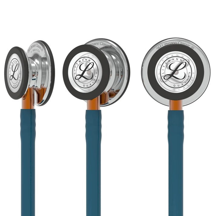 Littmann Classic III Monitoring Stethoscope - Caribbean Blue & Mirror Finish - 5874