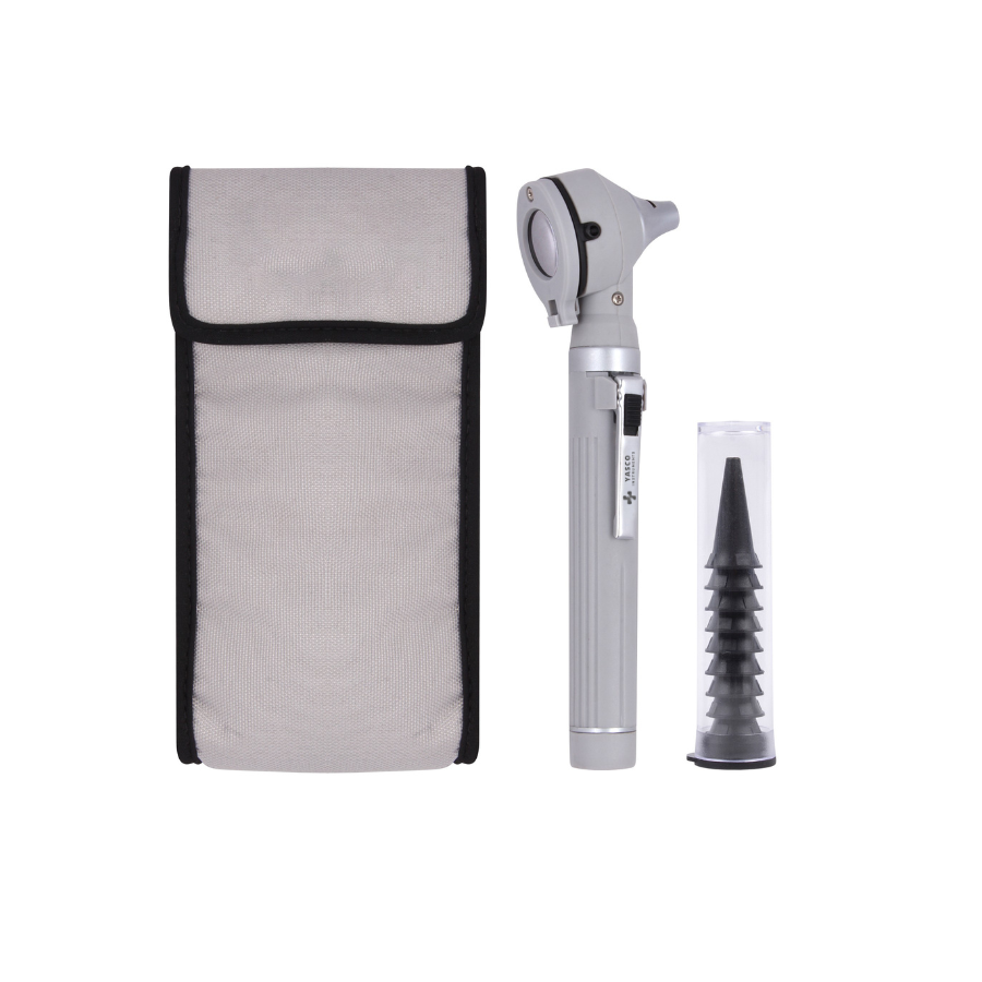 Fiber Optic Pocket Otoscope Set | Gray Main image
