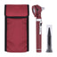 Fiber Optic Mini Otoscope Set - Burgundy