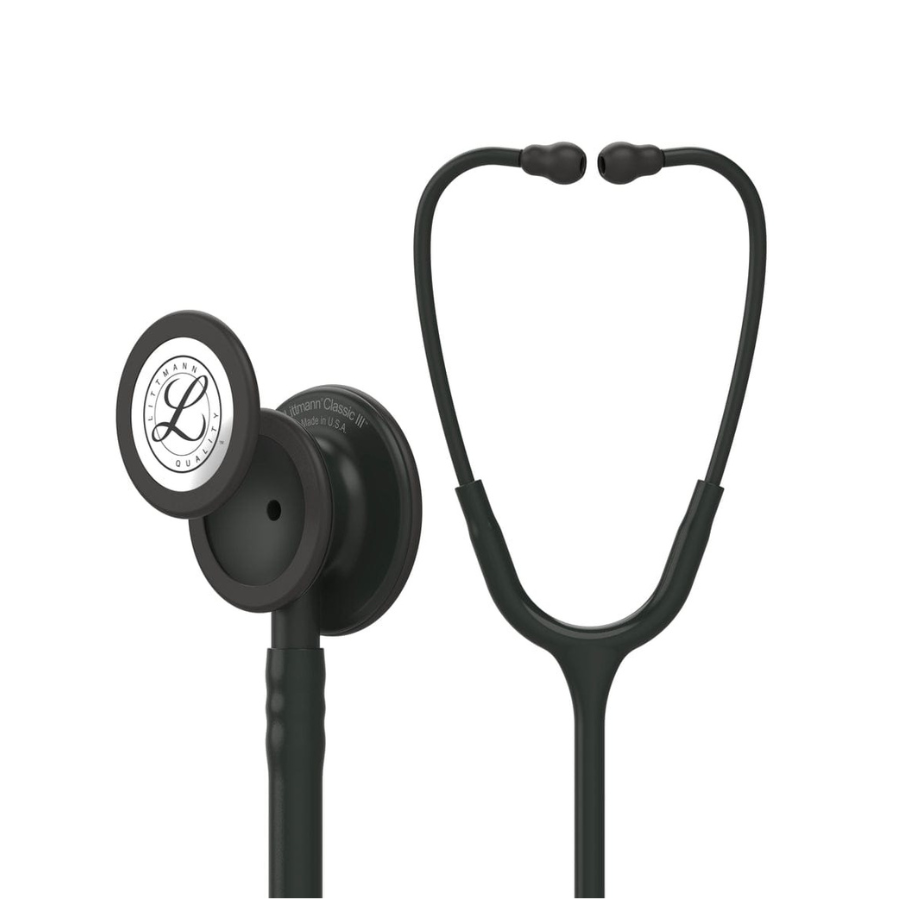 Littmann Classic III Stethoscope 5803 | Black Tube | All Black Finish