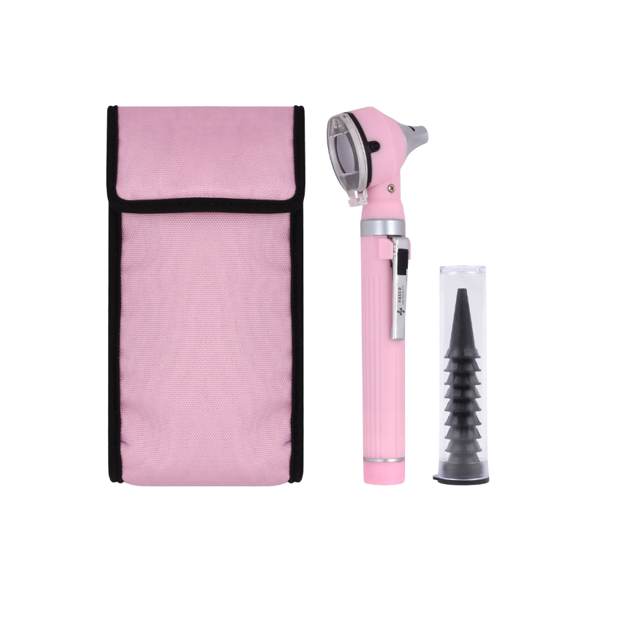 Fiber Optic Pocket Otoscope Set | Pearl Pink Main image
