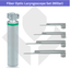Fiber Optic (F.O) Laryngoscope Set, Miller Straight Blades
