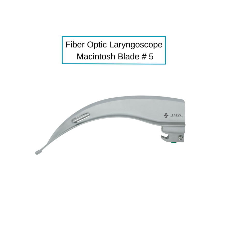 Fiber Optic Macintosh Laryngoscope Blades | Sizes 0–5