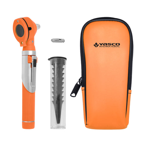 Fiber Optic Mini Otoscope Set - Orange