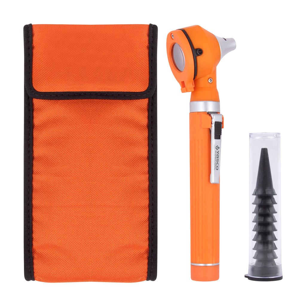 Fiber Optic Mini Otoscope Set - Orange