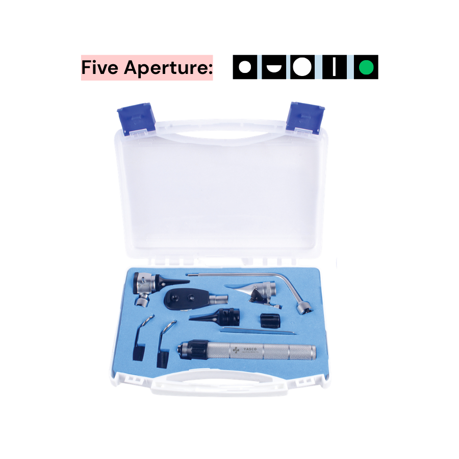 5 Aperture EENT Diagnostic Set | Otoscope & Ophthalmoscope Main image