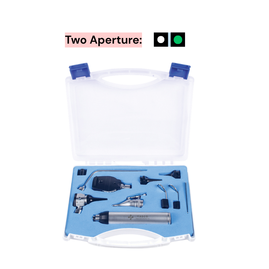 2 Aperture EENT Diagnostic Set | Otoscope & Ophthalmoscope Main image