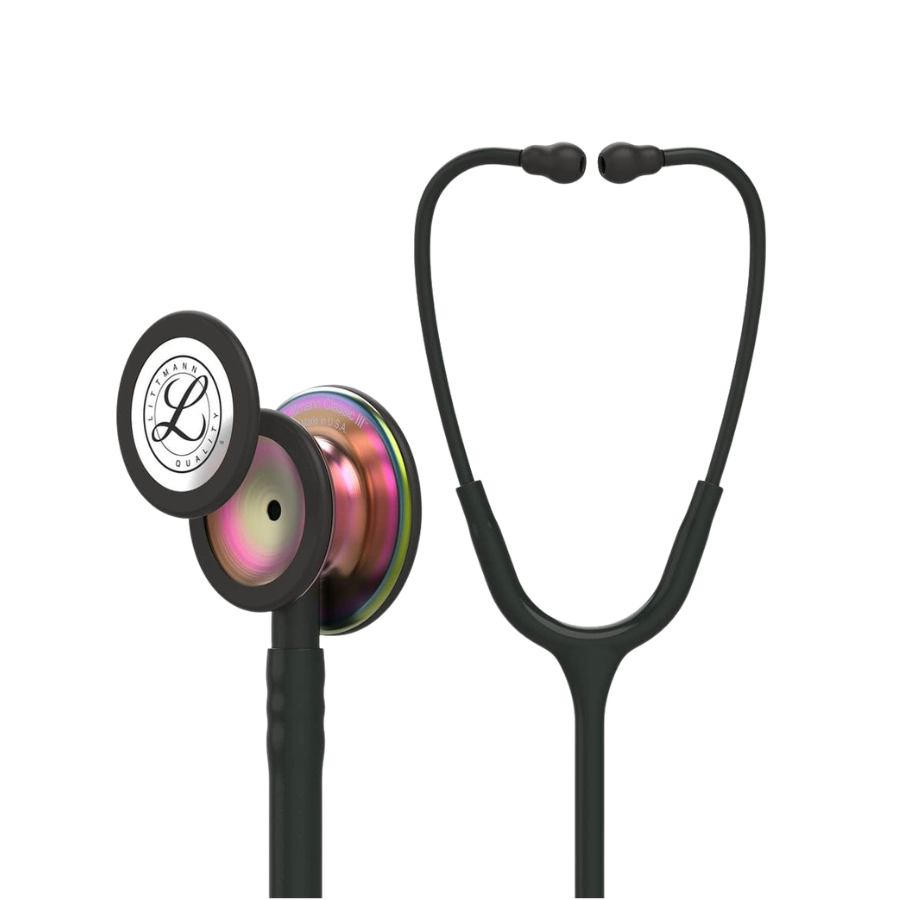 Littmann Classic III Stethoscope 5870 | Black Tube | Rainbow Finish Main image