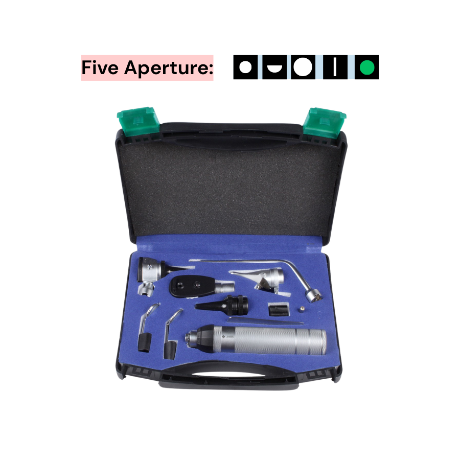 5 Aperture EENT Diagnostic Set | Otoscope & Ophthalmoscope