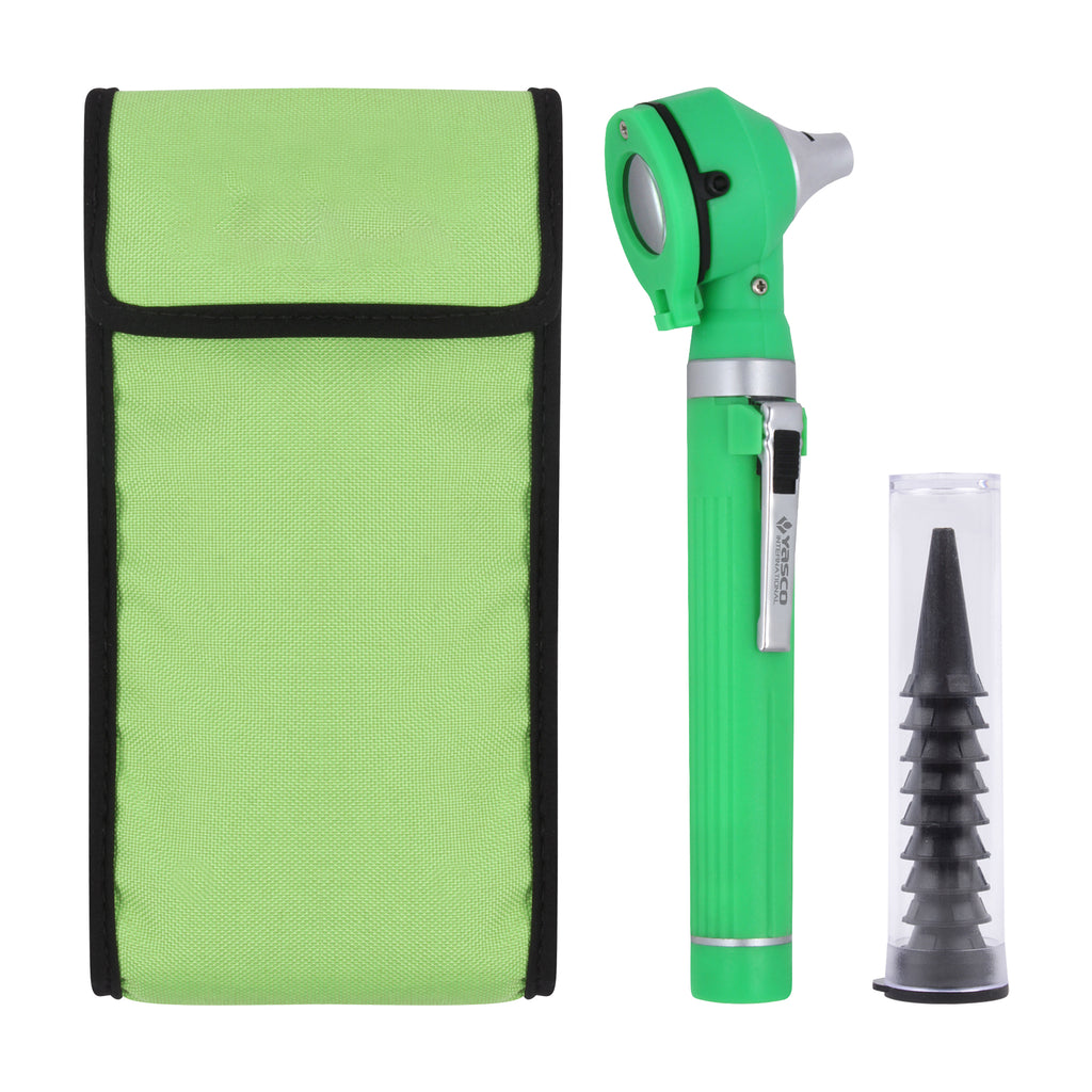 Fiber Optic Mini Otoscope Set - Green