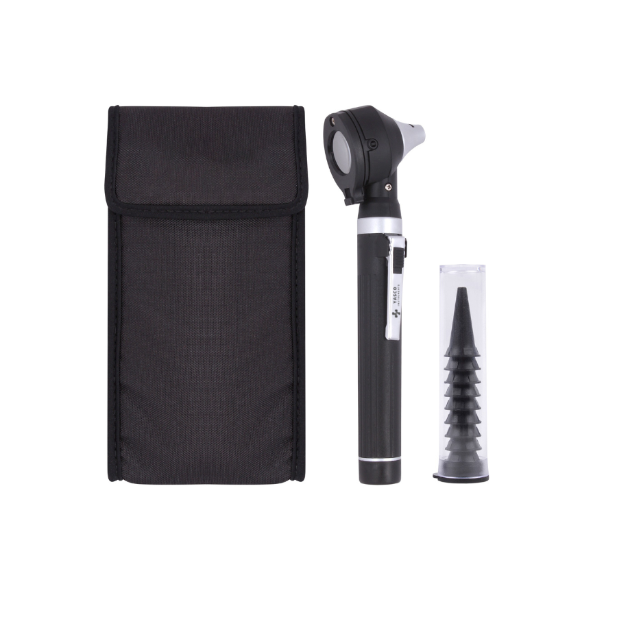 Fiber Optic Pocket Otoscope Set | Black Main image
