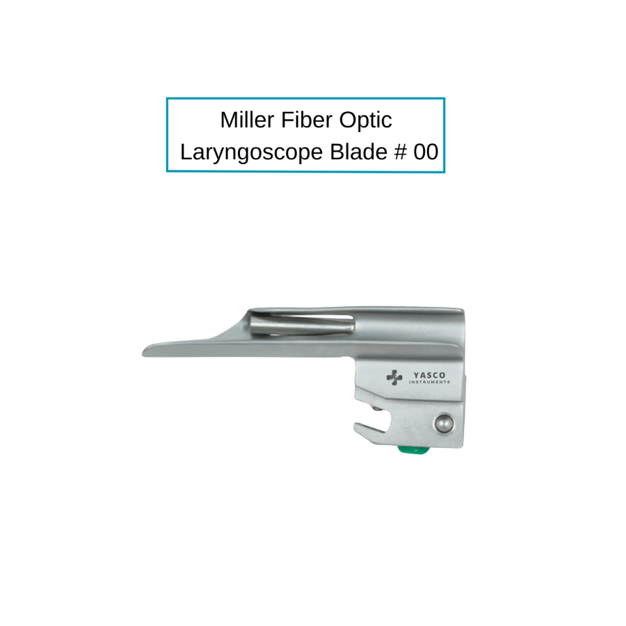 Fiber Optic Miller Laryngoscope Blades | Straight Tip Secondary image