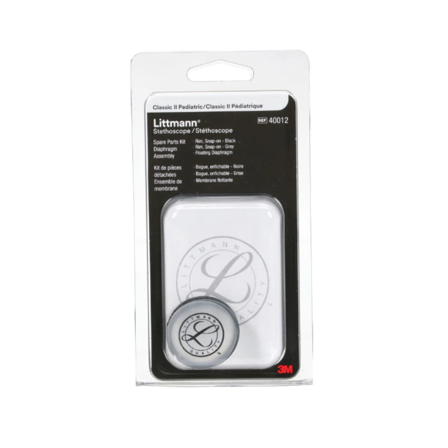 3M Littmann Classic II Pediatric Spare Parts Kit 40012 | Black & Gray