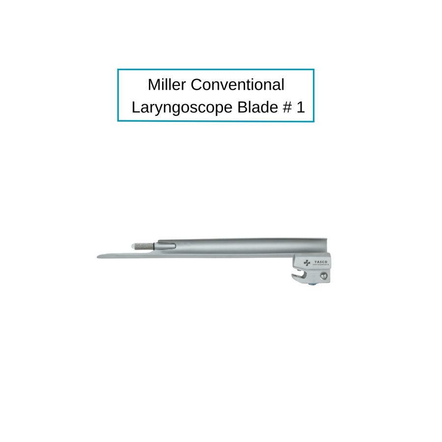 Miller Laryngoscope Blades | Conventional Straight Tip