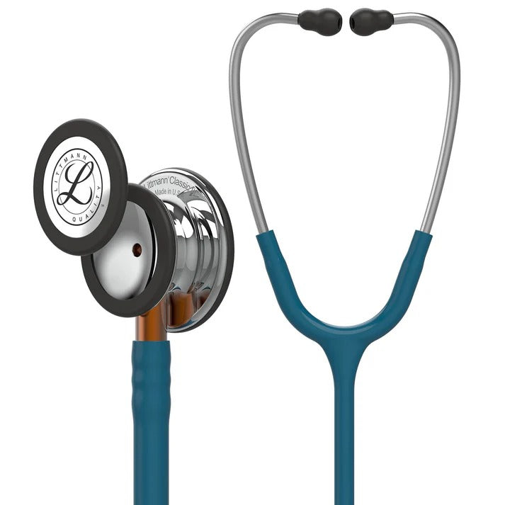 Littmann Classic III Monitoring Stethoscope - Caribbean Blue & Mirror Finish - 5874