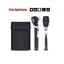 Fiber Optic Mini EENT Diagnostic Set | Black Otoscope & Ophthalmoscope