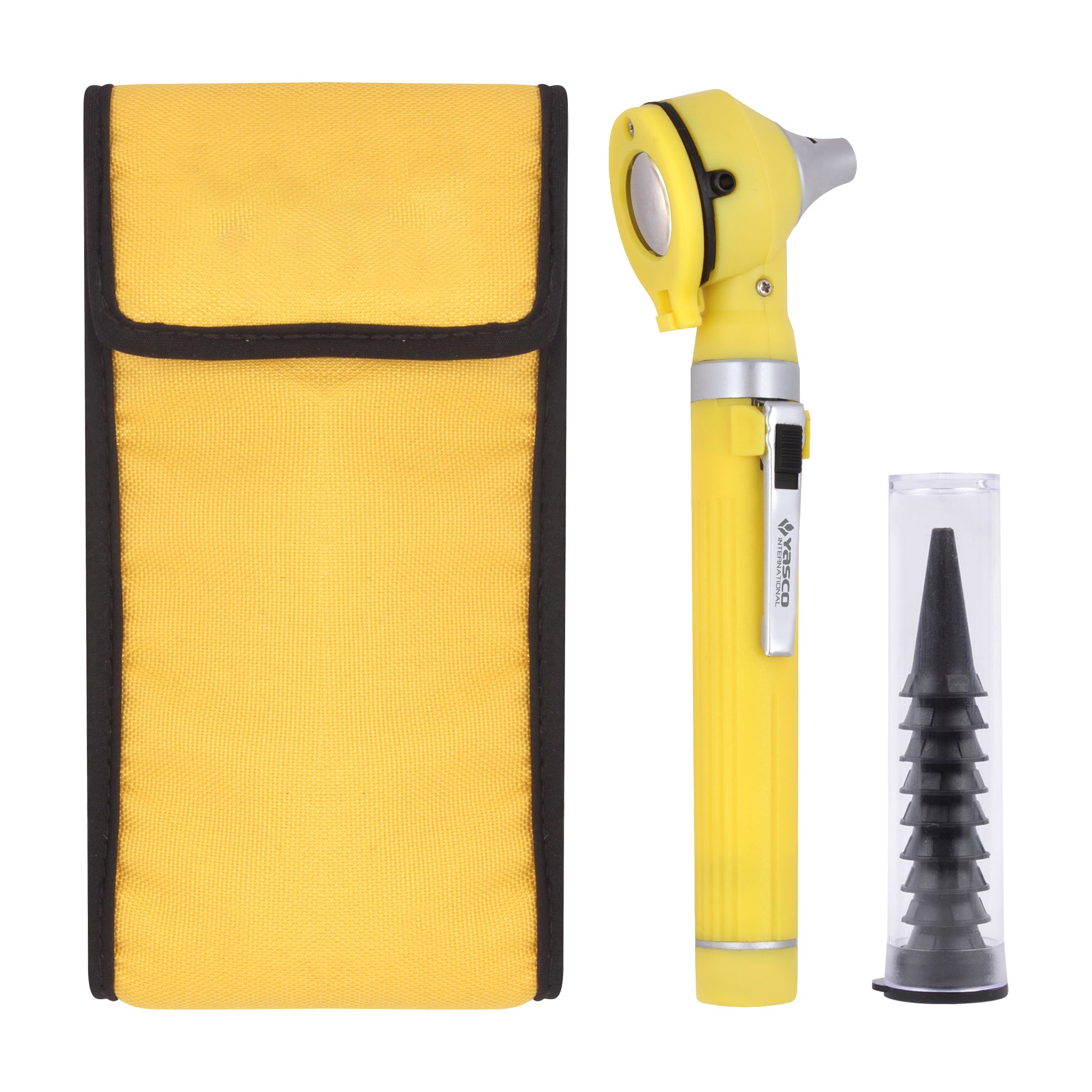 Fiber Optic Mini Otoscope Set - Yellow