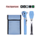 Fiber Optic Mini EENT Diagnostic Set | Sky Blue Otoscope & Ophthalmoscope