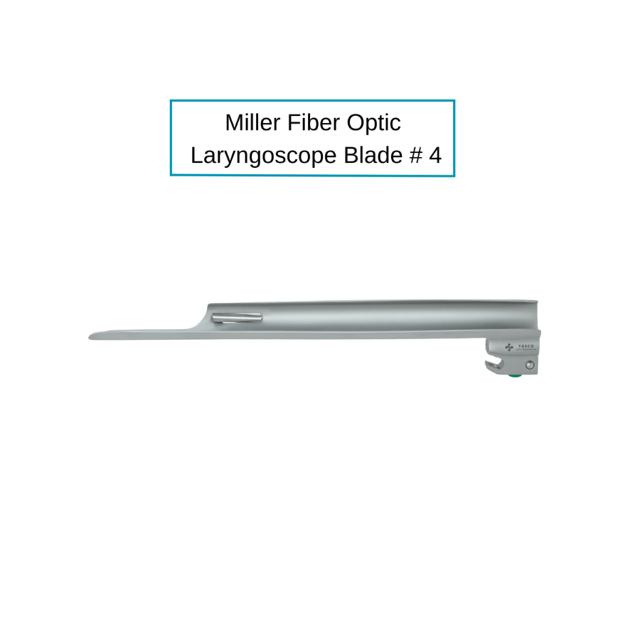Fiber Optic Miller Laryngoscope Blades | Straight Tip