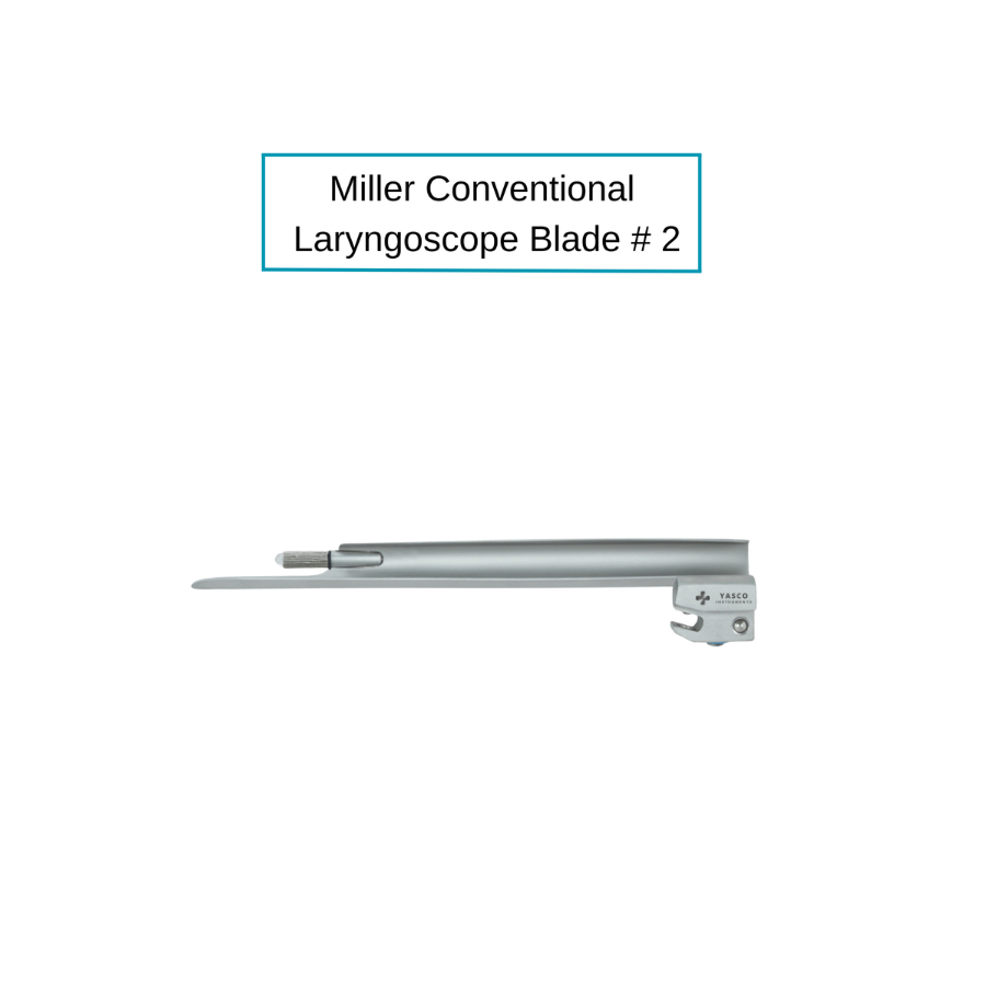 Miller Laryngoscope Blades | Conventional Straight Tip