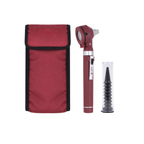 Fiber Optic Pocket Otoscope Set | Burgundy