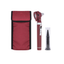 Fiber Optic Pocket Otoscope Set | Burgundy