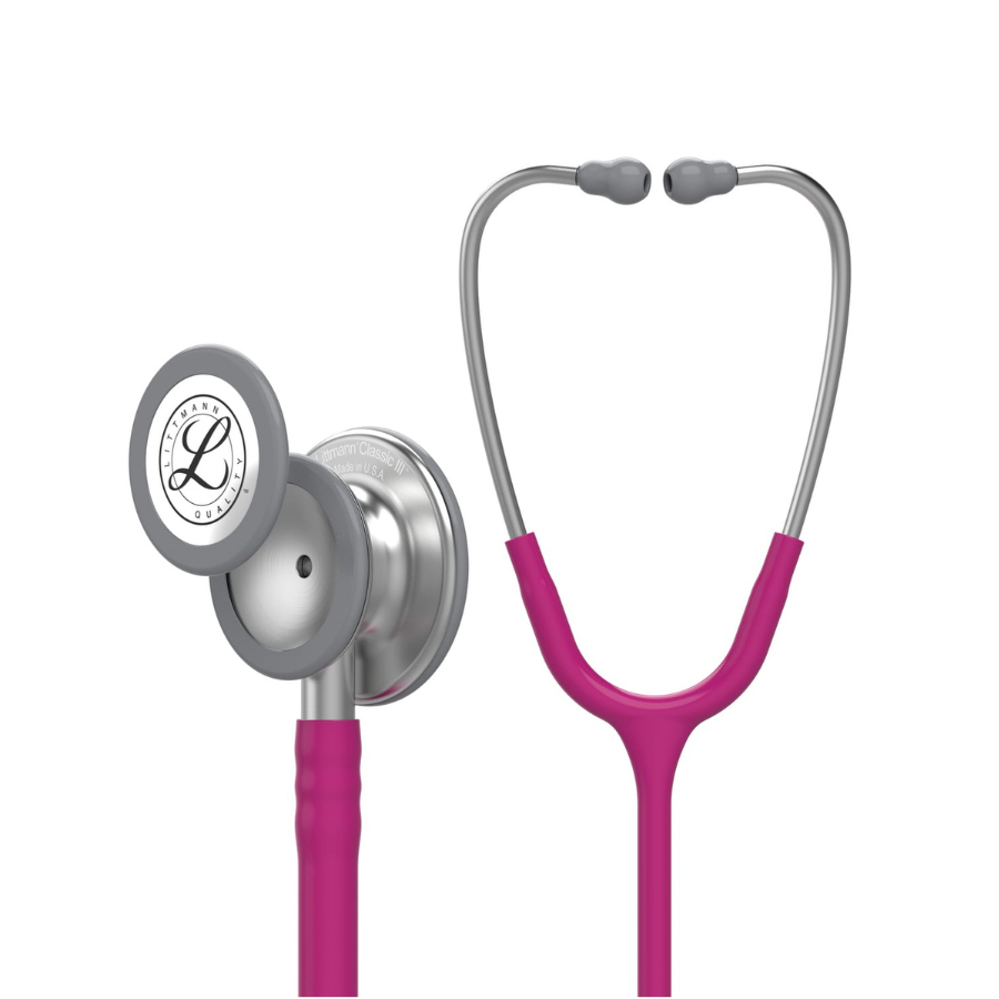 Littmann Classic III Stethoscope 5648 | Raspberry Tube | Standard Finish