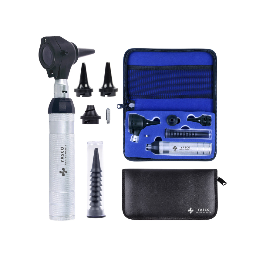 Conventional Otoscope Set | Full Black Finish Head Main image