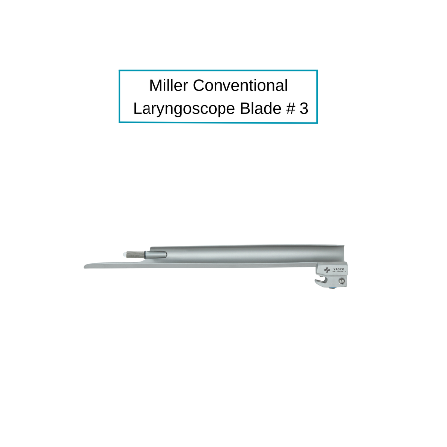 Miller Laryngoscope Blades | Conventional Straight Tip
