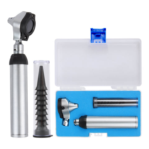 Fiber Optic Brass Otoscope Set