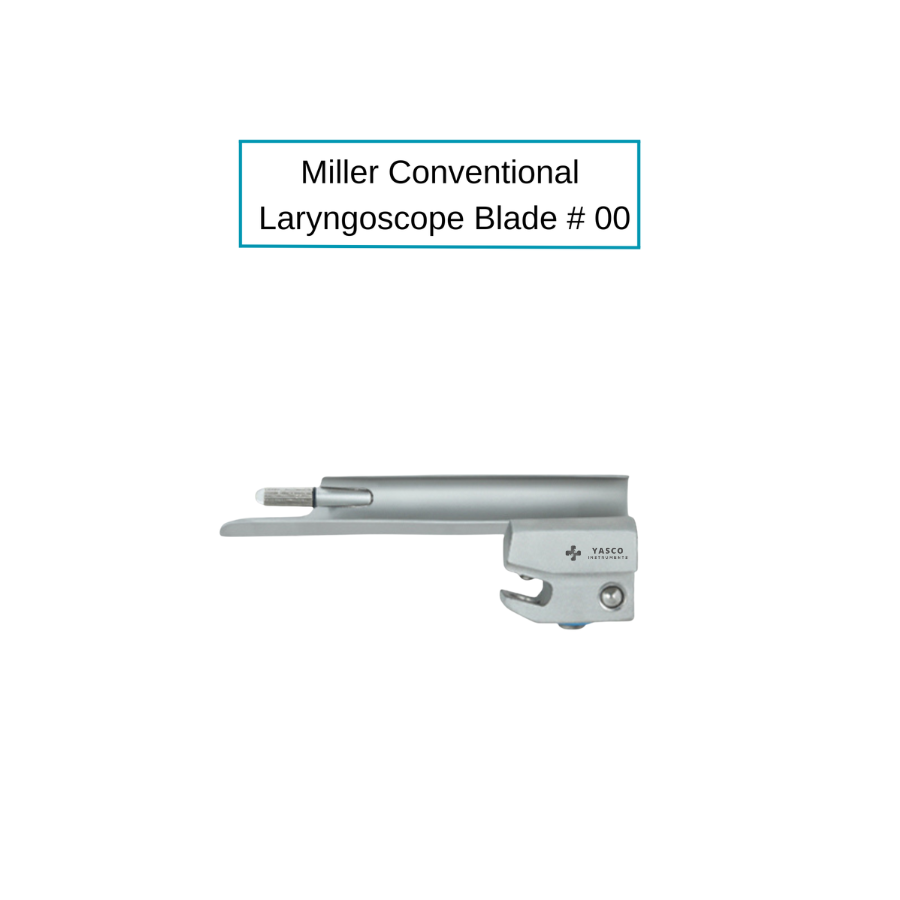 Miller Laryngoscope Blades | Conventional Straight Tip Secondary image