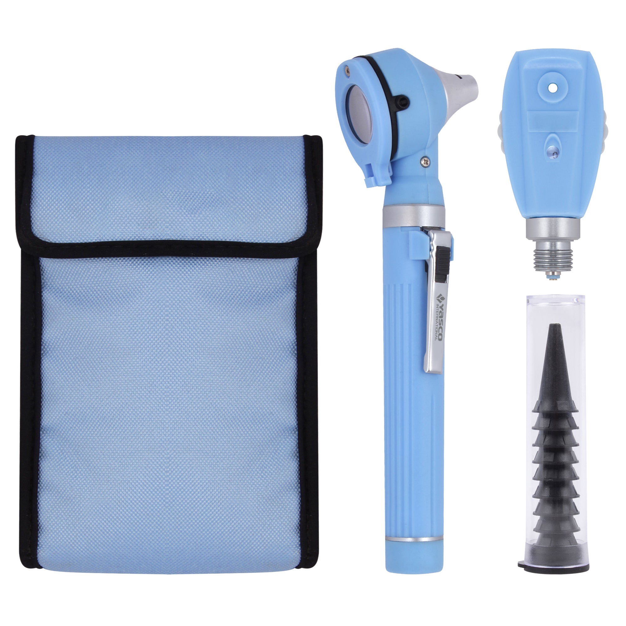 Fiber Optic Mini Ophthalmoscope & Otoscope Set - Ceil Blue